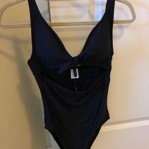 J Crew Black One Piece Bathing Suit